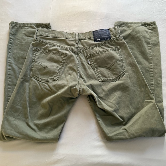 Levi's Men's Straight 514 Jeans 32x34 in Olive - Picture 3 of 4